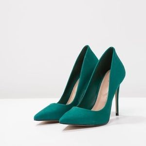 Aldo Teal Pointed-Toe Stiletto Pumps